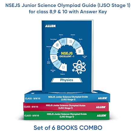 ALLEN NSEJS Junior Science Olympiad Guide (IJSO Stage 1) Class 8,9,10 - Set of 6 Books