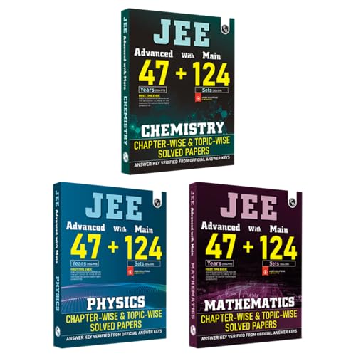 PW JEE Advanced 47 Years & JEE Main 124 Sets PYQ Solved Papers PCM