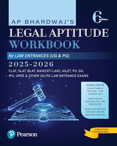 A.P. Bhardwaj Legal Aptitude Workbook 6th Ed (CLAT/AILET/AMU/JMI)