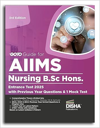 Disha Go To Guide for AIIMS Nursing B.Sc. Hons. Entrance Test 3rd Ed