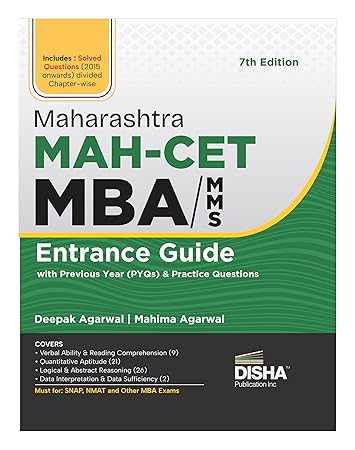 Disha Maharashtra MAH-CET MBA/MMS Entrance Guide with PYQs & Practice Questions - 7th Ed