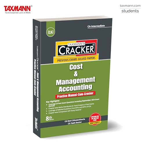 Taxmann's CRACKER for Cost & Management Accounting (CA Inter, New Syllabus)