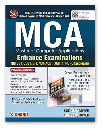 MCA Entrance Exam Book 2025 (Maths, Analytical & Logical Ability, Computer Awareness)