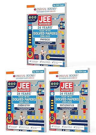 Oswaal JEE Advanced 24 Years' Solved Papers (2002-2025) Physics Chemistry Mathematics Set of 3 | 2026