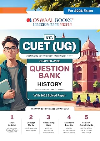 Oswaal NTA CUET (UG) Chapter-wise Question Bank History (2026 Exam)
