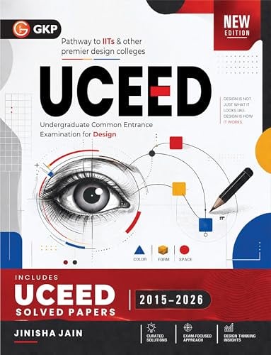 UCEED 2027 Guide with Solved Papers 2015-2026 (12 Years PYQ) - Ar. Jinisha Jain