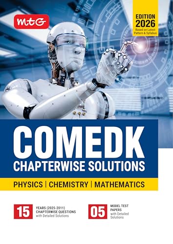 MTG COMEDK Chapterwise Previous 15 Years Solved Question Papers (PCM) for 2025-2026