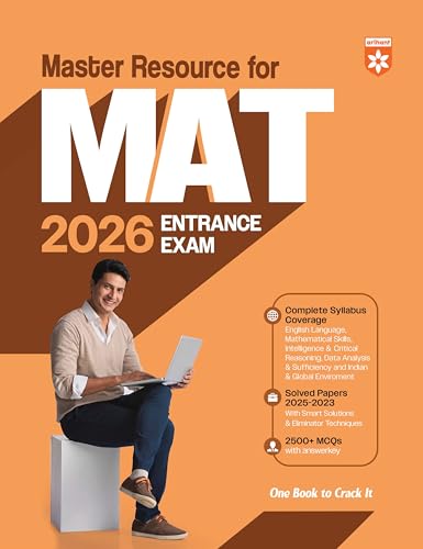 Arihant Master Resource MAT Entrance Exam 2026 - 2500+ MCQs & Solved Papers