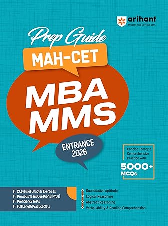 Arihant MAH-CET MBA/MMS Entrance 2026 Prep Guide - 5000+ MCQs, Practice Sets & PYQs