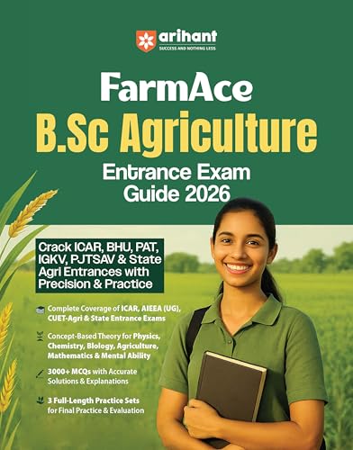 Arihant FarmAce B.Sc Agriculture Entrance Exam Guide 2026 (PCB + Aptitude)