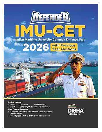 Disha Defender IMU-CET 2026 Entrance Guide - Physics, Chemistry, Maths, English, GK & Aptitude