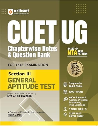 Arihant CUET UG 2026 General Aptitude Test (Section III)