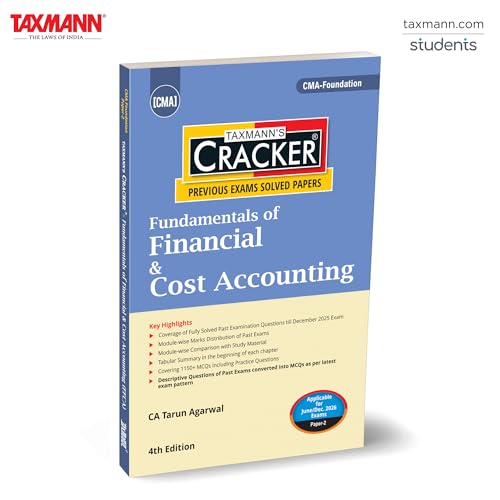 Taxmann's CRACKER for Fundamentals of Financial & Cost Accounting (CMA Foundation Paper 2, 2026)