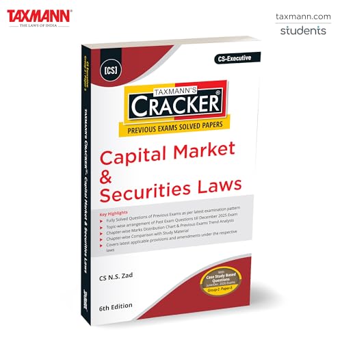 Taxmann's CRACKER for Capital Market & Securities Laws (CS Executive Paper 5, 2026)
