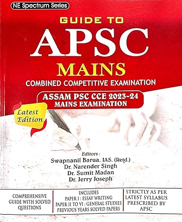 Assam PSC CCE 2023-24 Mains Combined Competitive Examination (Latest Edition)