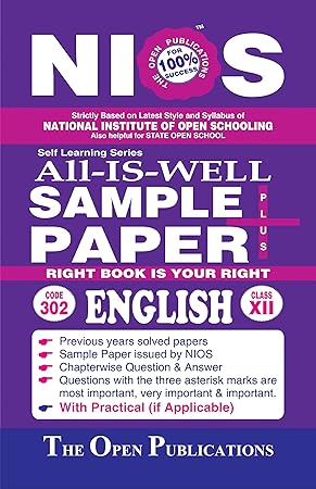 NIOS 302 All-is-Well Sample Paper Plus (Class 12)