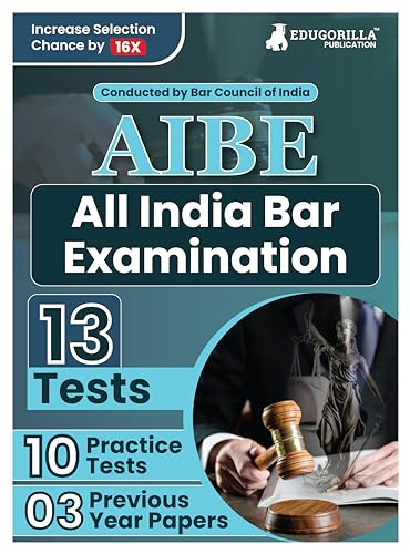 AIBE: 10 Practice Tests & 3 Previous Year Papers (1300 Solved Questions) - EduGorilla