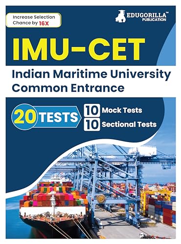 IMU CET Indian Maritime University Common Entrance Test - 8 Mock Tests (EduGorilla)