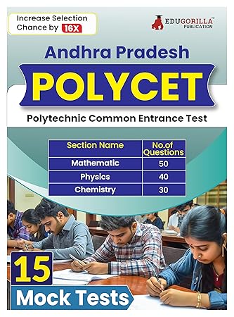 EduGorilla AP POLYCET - 15 Full Mock Tests (1800 Solved MCQs)