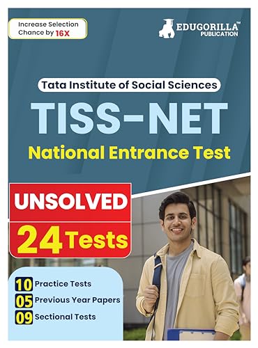 TISS-NET Exam Preparation Book 2024 - 24 Unsolved Tests (EduGorilla)
