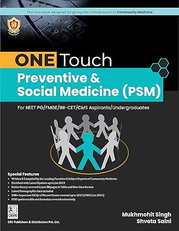ONE TOUCH Preventive & Social Medicine (PSM) for NEET PG/FMGE/INI-CET