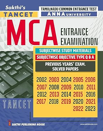 TANCET (Anna University) MCA Entrance Exam Guide with Study Materials & Solved Papers