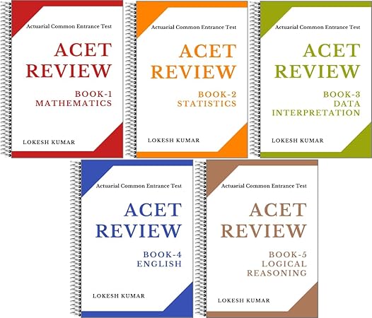 ACET Review Study Material - Actuarial Common Entrance Test (Set of 5 Books) - BASIC EdTech