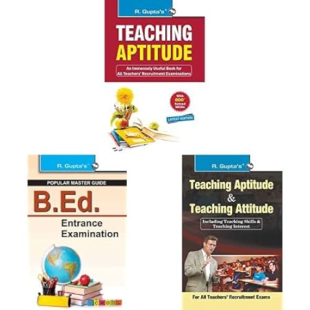 Teaching Aptitude + B.Ed Entrance Exam Guide + Teaching Attitude (Set of 3)