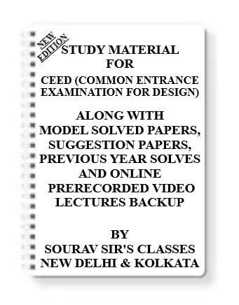 Study Notes Material on CEED Entrance Examination with Model Question Papers - Sourav Sir's Classes