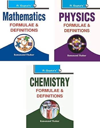 Physics, Chemistry and Mathematics Formulae & Definitions - Set of 3