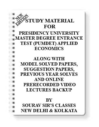 Sourav Sir Study Notes on PUMDET Applied Economics (Pack of 7 Books, Model Papers, MCQ)