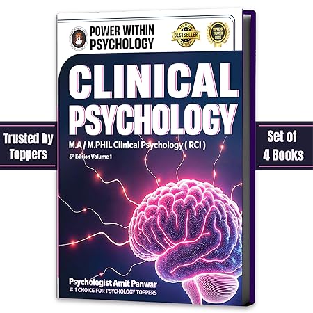 PWP MPhil / MA Clinical Psychology (4 Books Set) - PsyD & PGDCP Entrance Exam Preparation