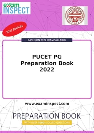 PUCET PG Preparation Book with Solved Papers (Examinspect)