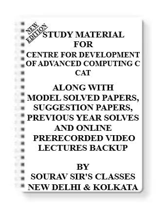 C-DAC CAT Exam 2026-2027 Study Material (Pack of 4 Books) - Sourav Sir's Classes