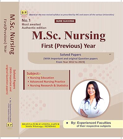 MSc Nursing 1st Year Previous Year Combined Solved Papers