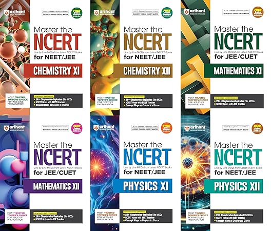 Arihant Master the NCERT for JEE - Physics + Chemistry + Mathematics (Set of 6)