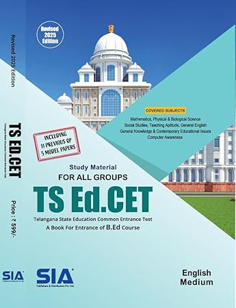 TS Ed.CET Study Material for All Groups - Revised 2025 Edition (English Medium)