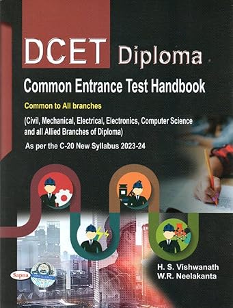 DCET Diploma Common Entrance Test Hand Book Common to All Branches - HS Vishwanath