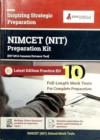 NIMCET: NIT MCA Entrance Exam 10 Mock Tests (1200 Solved MCQ) (EduGorilla)