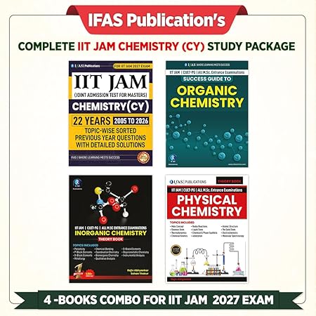 IFAS IIT JAM Chemistry Books - Theory, Practice & Solved Papers for CUET PG & MSc Entrance (4 Books)