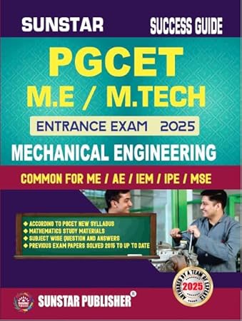 PGCET Entrance Exam M.Tech Mechanical Engineering with Previous Year Papers