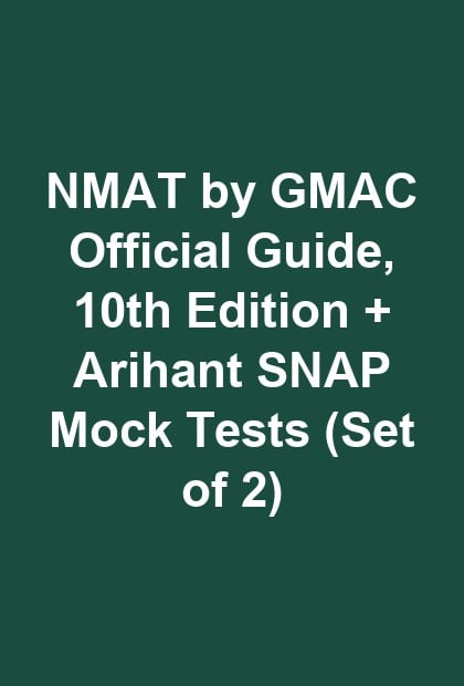 NMAT by GMAC Official Guide, 10th Edition + Arihant SNAP Mock Tests (Set of 2)