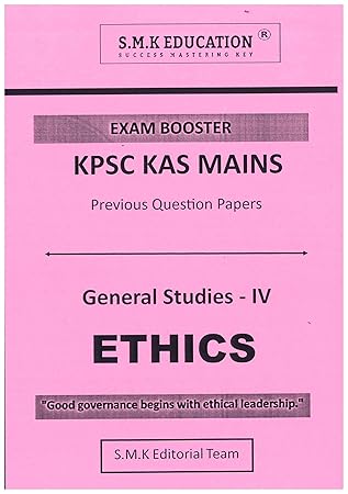 KPSC KAS Mains General Studies Paper 4 (Ethics) Solved Previous Question Paper