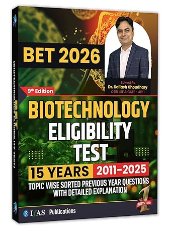 Two Brothers DBT JRF BET Biotechnology PYQ Book 2026 (2011-2025) with Explanation