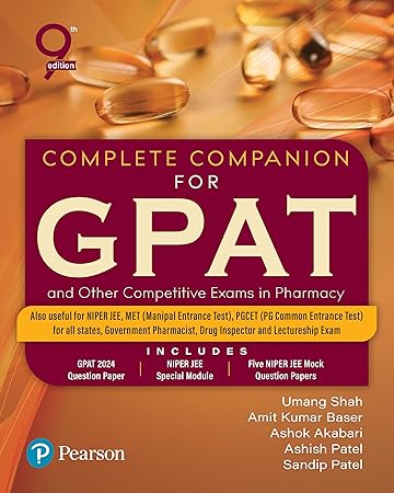 Pearson Complete Companion for GPAT & Entrance Exams in Pharmacy with NIPER JEE Module, 9th Ed