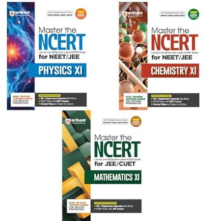 Arihant Master the NCERT Class 11 for NEET/JEE - Physics, Chemistry, Mathematics (Set of 3)