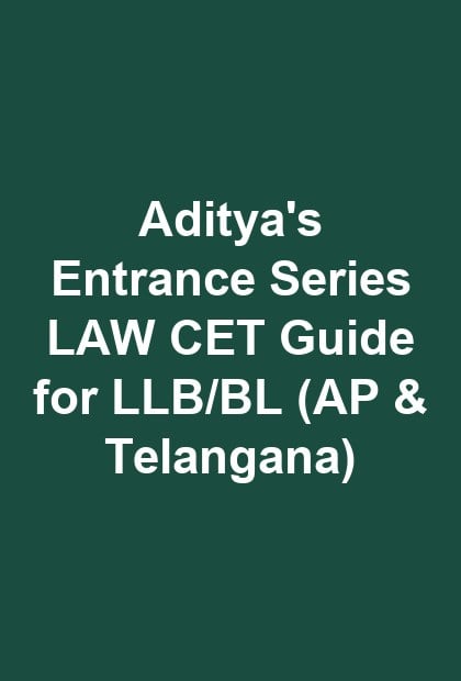 Aditya's Entrance Series LAW CET Guide for LLB/BL (AP & Telangana)