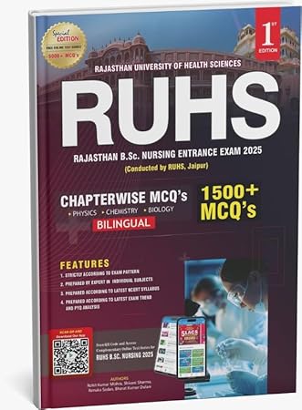 Bhushan Science RUHS B.Sc Nursing Chapterwise MCQs Guide