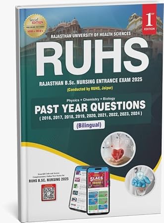 Bhushan Science RUHS B.Sc Nursing Entrance Exam Past Year Questions (2016-2024)