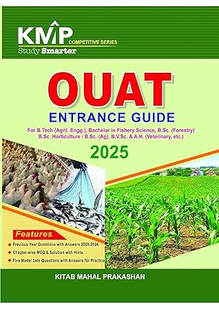 OUAT Entrance Guide 2025 by KMP - Chapterwise MCQs & Solved Papers (2009-2024)